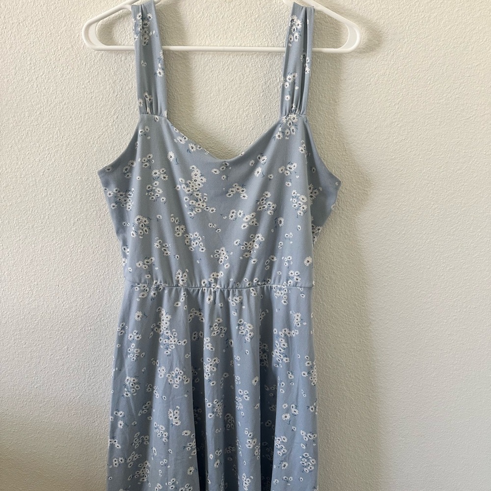 Light blue floral dress